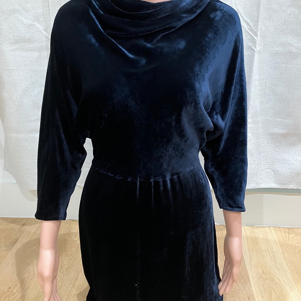 A.L.C Navy velvet mini dress size 0